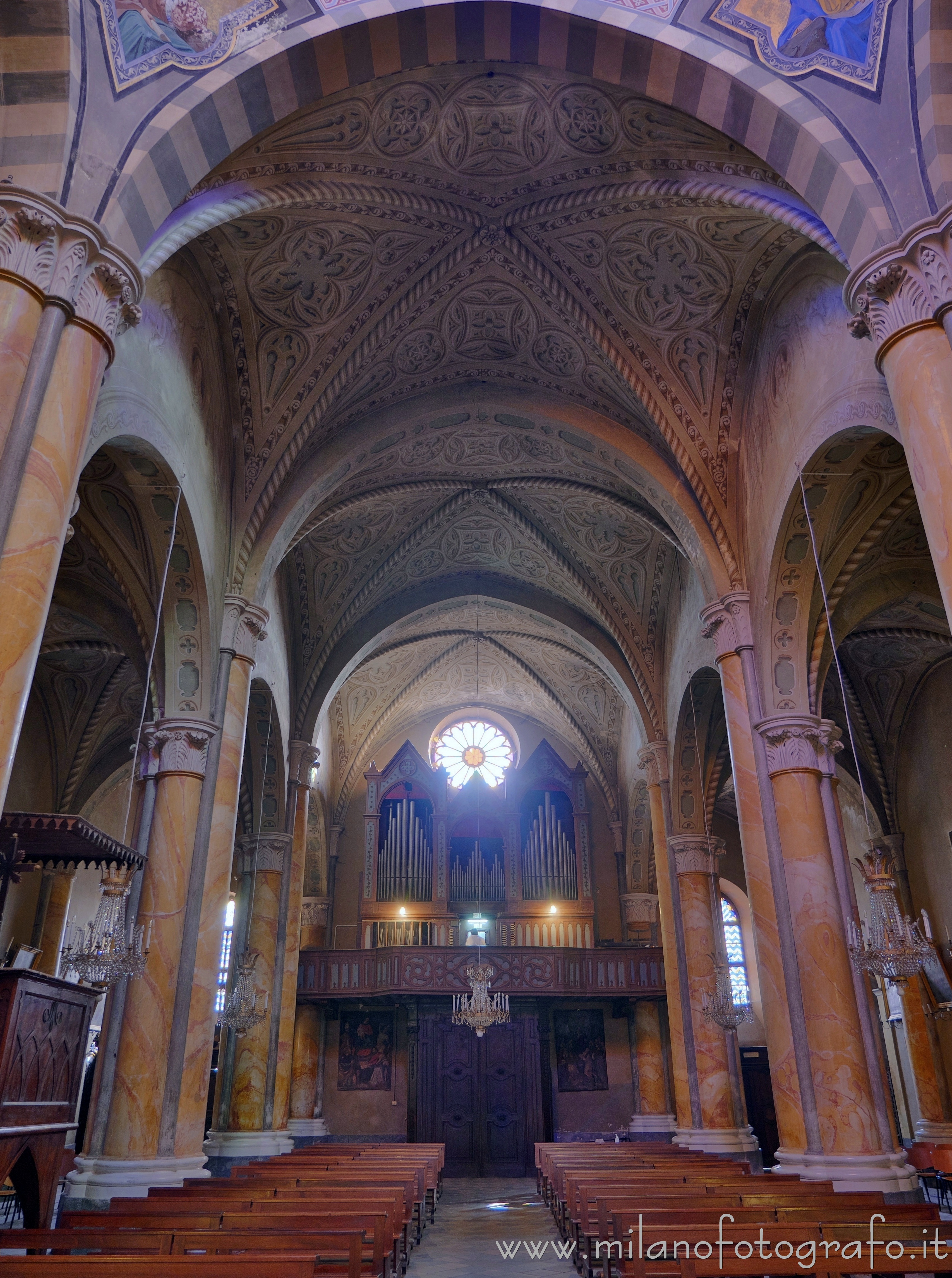 Masserano (Biella, Italy) - Central nave of the Church of the Most Holy Announced